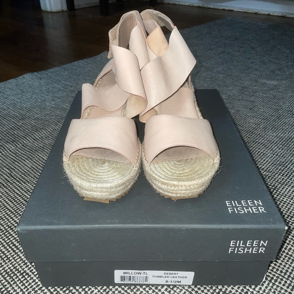 Eileen Fisher Willow Platform Wedge Espadrille